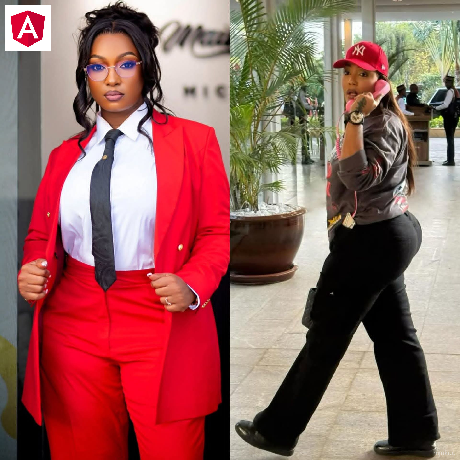 Mwandishi aliuliza je neno mshangazi maana yake nini, Kajala akajibu mshangazi ni mwanamke mwenye umbo kuuubwa, Wolper akisema mshangazi ni mwanamke mwenye umri