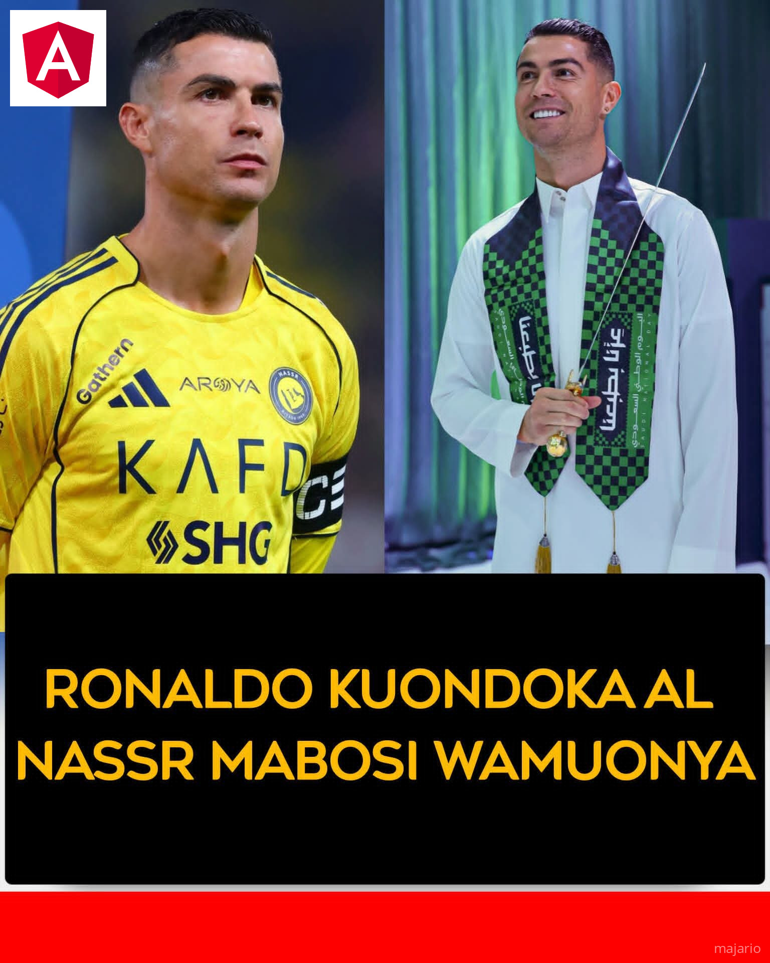 Cristiano Ronaldo anafikiria kuondoka kwenye Ligi Kuu ya Saudi msimu ujao. Ronaldo kwa mujibu wa ripoti yuko tayari kulipa kifungu cha euro  milioni 50