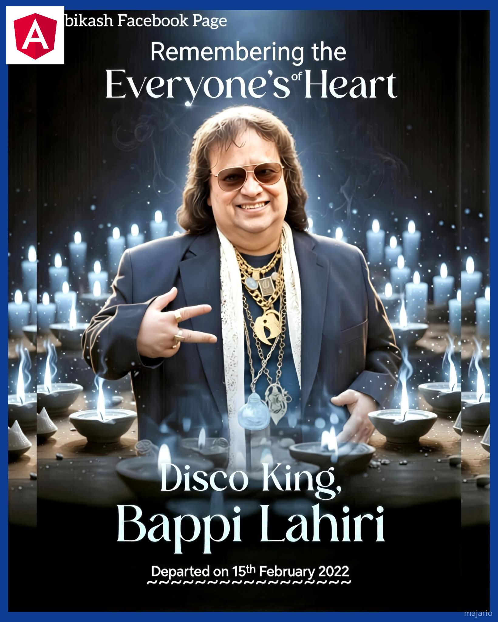 Bappi Lahiri jina lake halisi ni Alokesh Aparesh Lahiri ambaye amezaliwa tarehe 27 Novemba mnamo mwaka 1952.