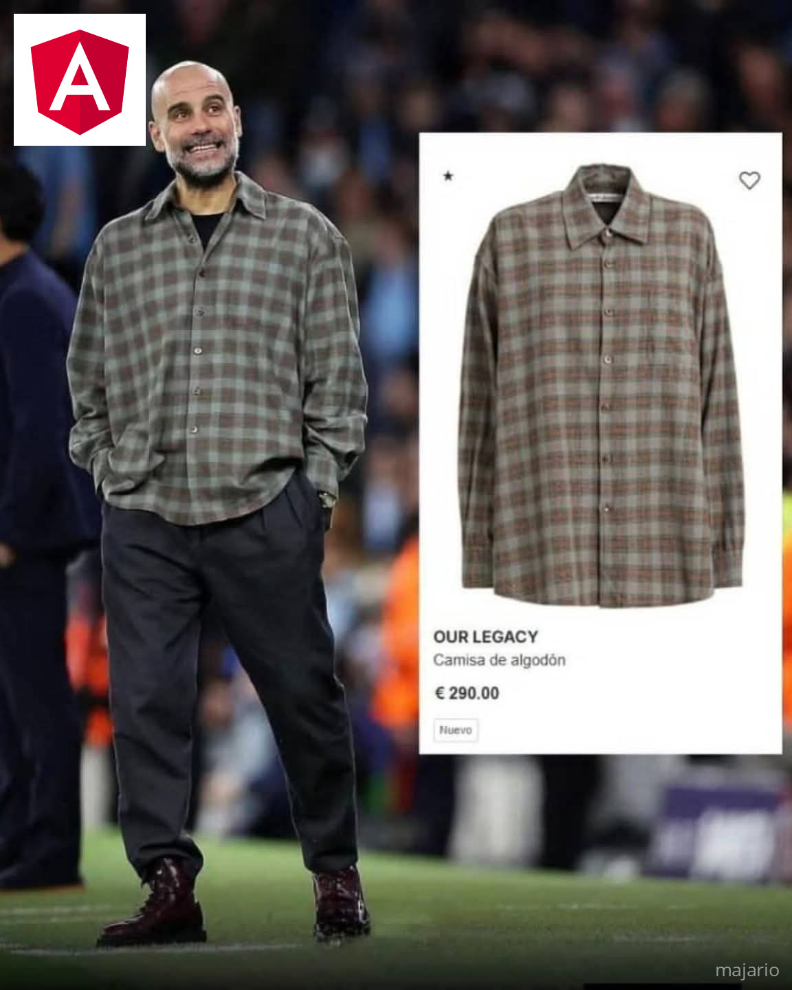 🚨😱 imebainika kwamba shati ya kocha mkuu wa Manchester City, aliyoivaa Kwenye mchezo dhidi ya Real Madrid, ina thamani ya Euro 290.